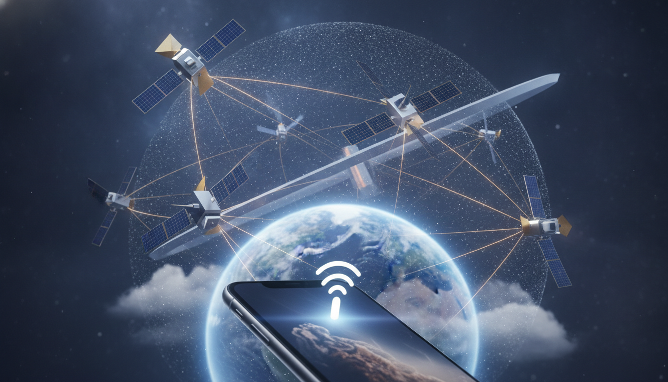 Amazon planea red de 5,105 satélites para potenciar funciones satelitales del iPhone