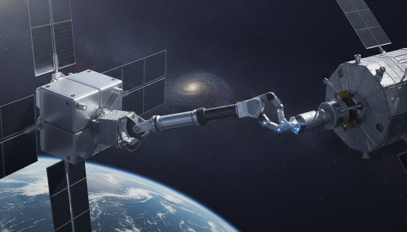 Northrop lanza robot mecánico espacial para extender vida útil de satélites