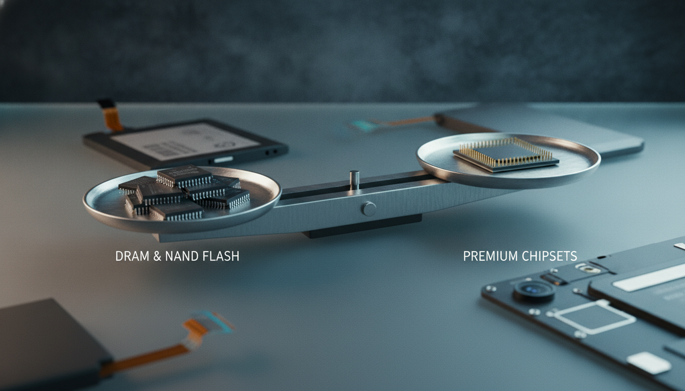El costo de DRAM y NAND Flash supera al de los chipsets premium en smartphones