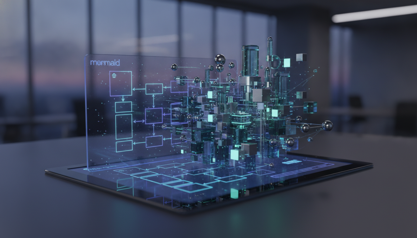 Schema3D transforma diagramas ER de Mermaid en tours interactivos 3D de esquemas de bases de datos