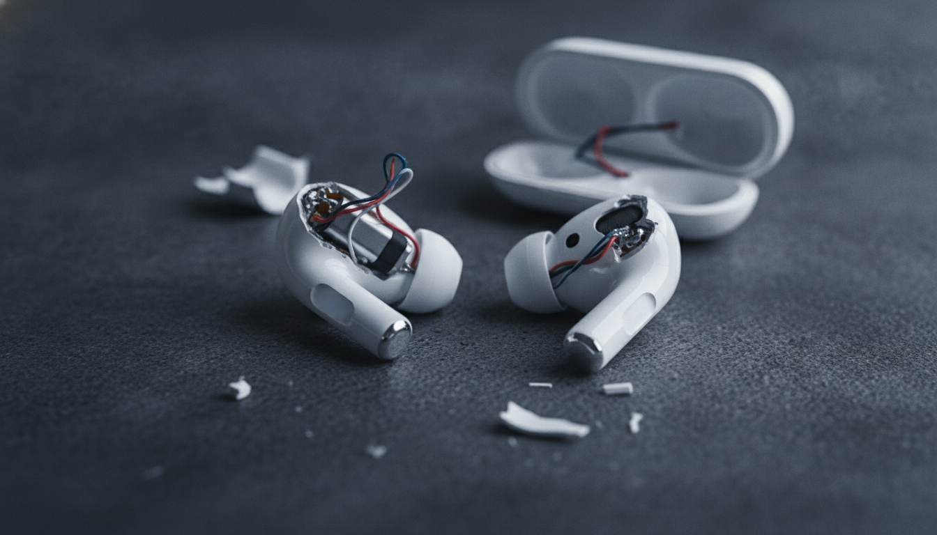 Usuario descubre que sus AirPods Pro 3 eran falsos tras romperlos accidentalmente