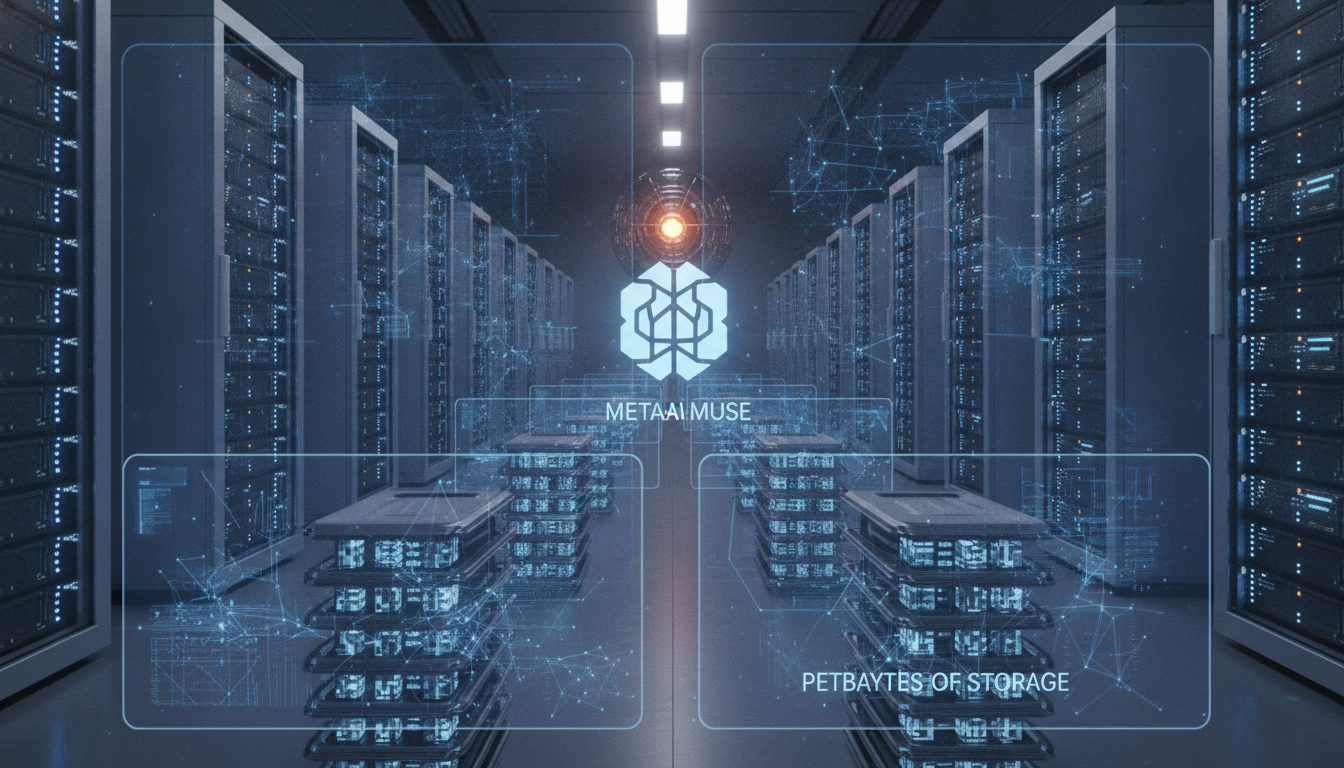 Meta Muse: 100 millones de usuarios requerirían millones de CPUs y petabytes de almacenamiento