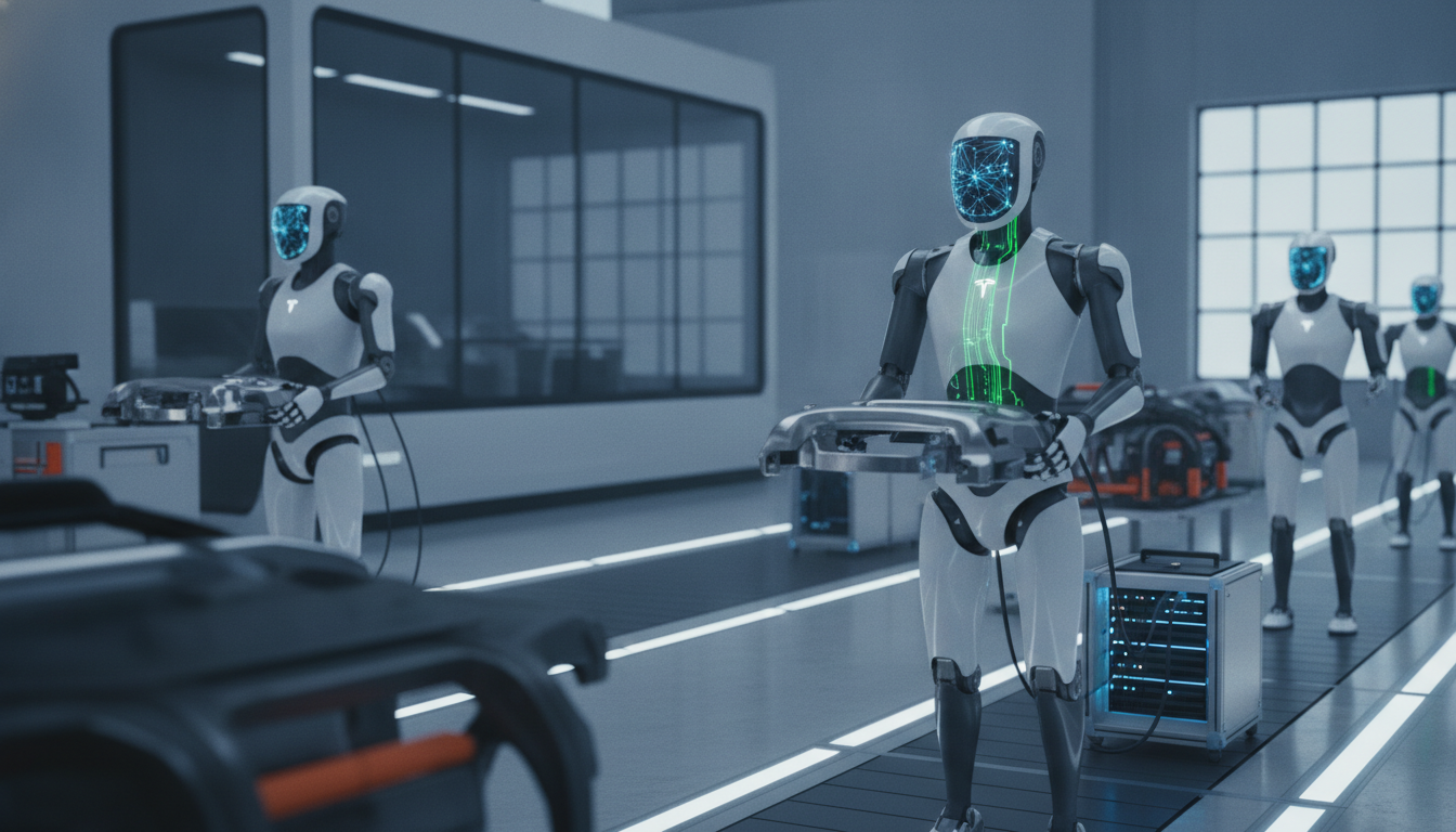 Guía práctica para entrenar y desplegar el robot Optimus de Tesla en fábricas
