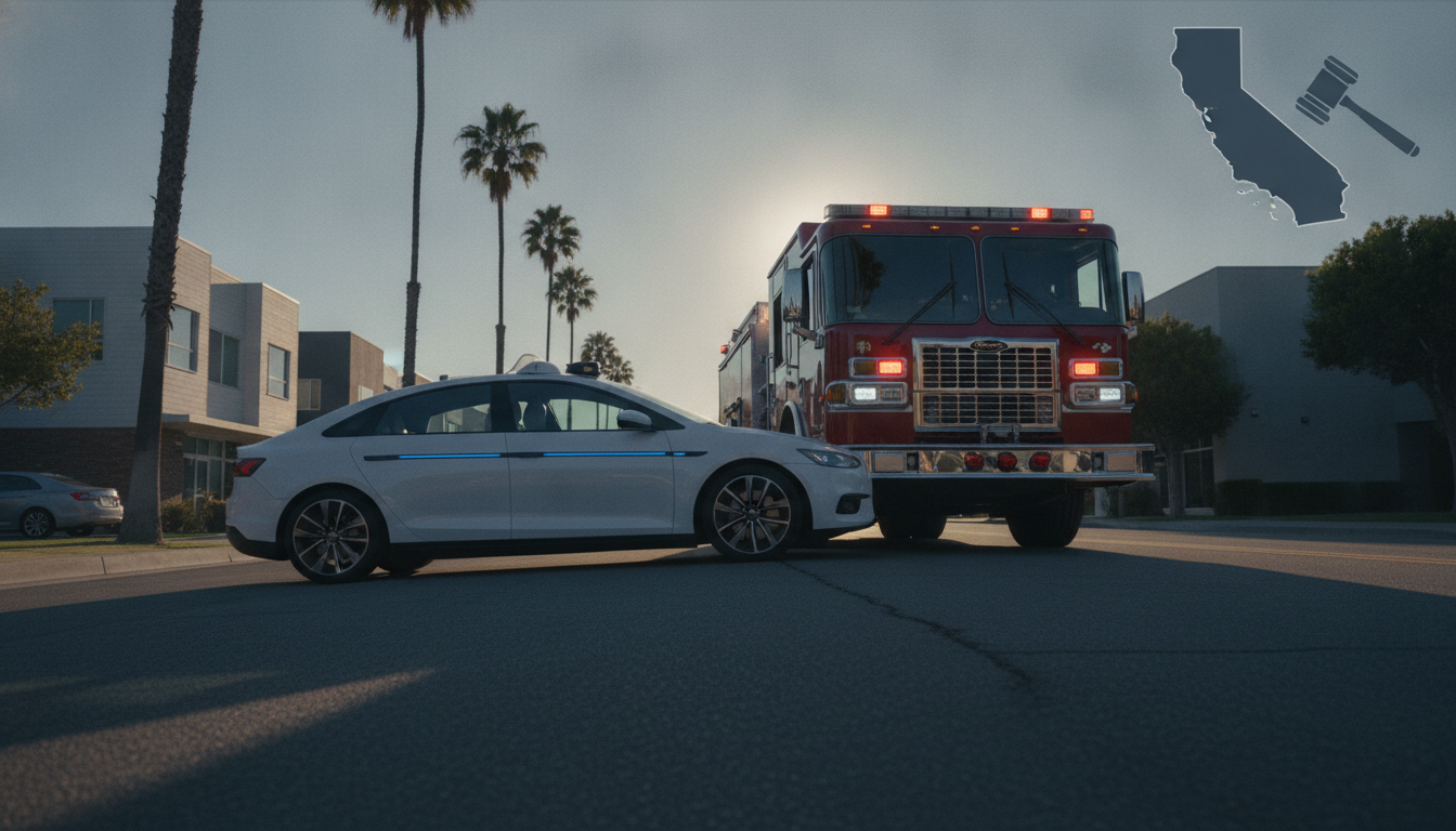 California multará a operadores de robotaxis por bloquear a servicios de emergencia