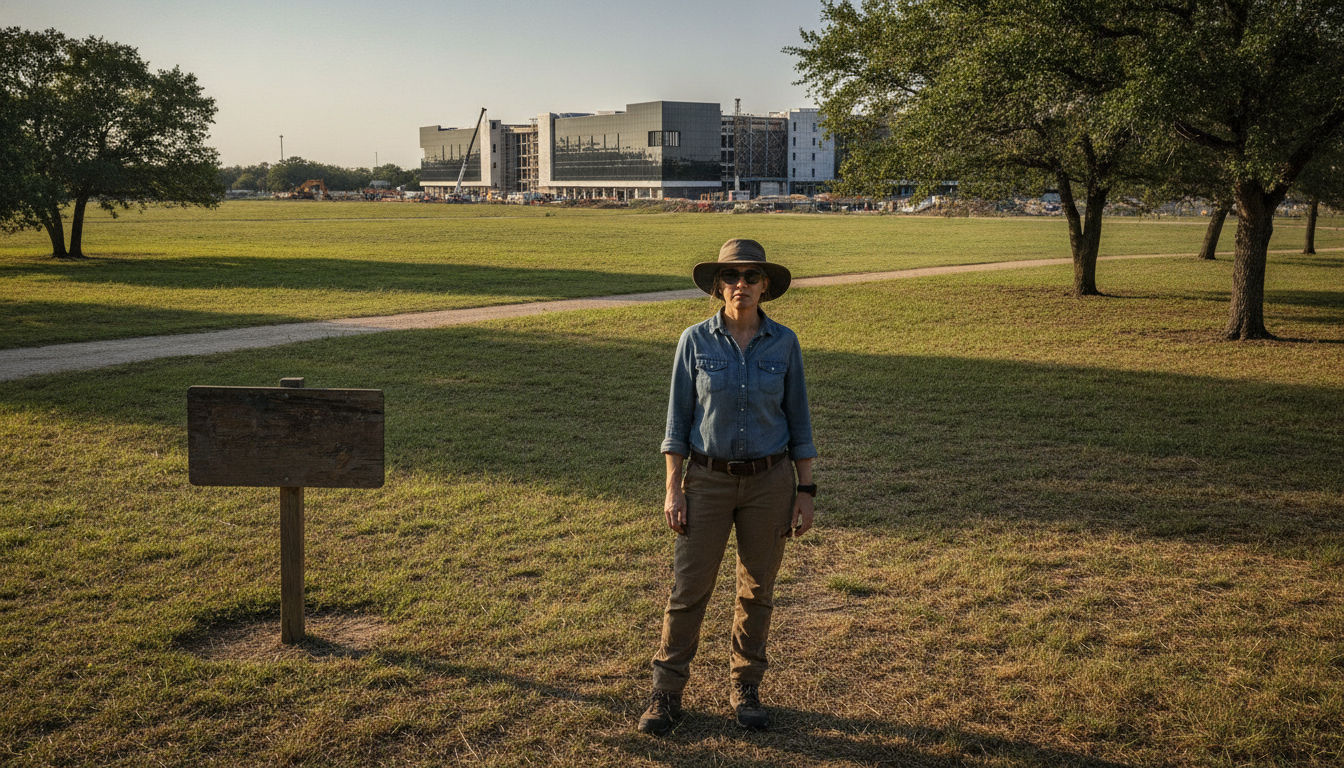 Mujer en Texas lucha por preservar un parque público ante la amenaza de un centro de datos