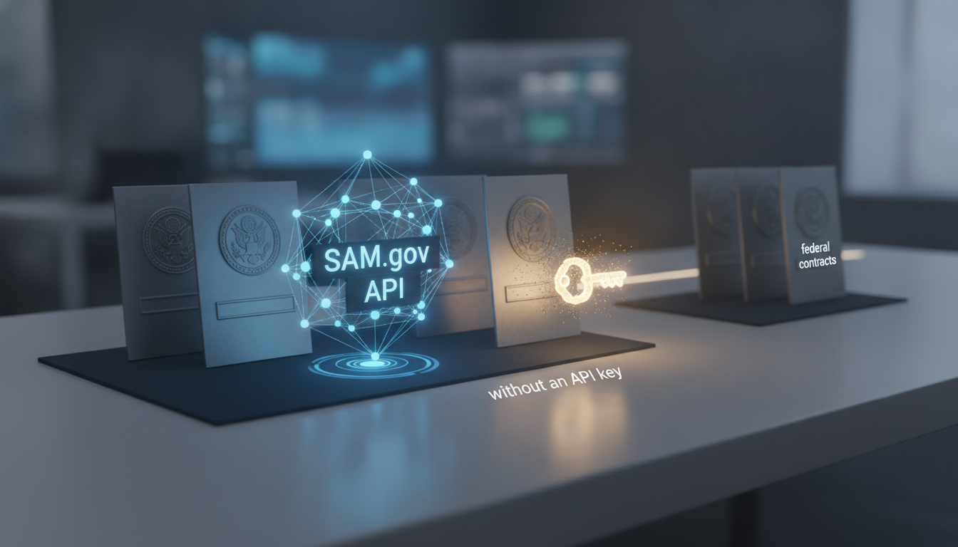 Cómo encontrar contratos federales sin una clave API de SAM.gov