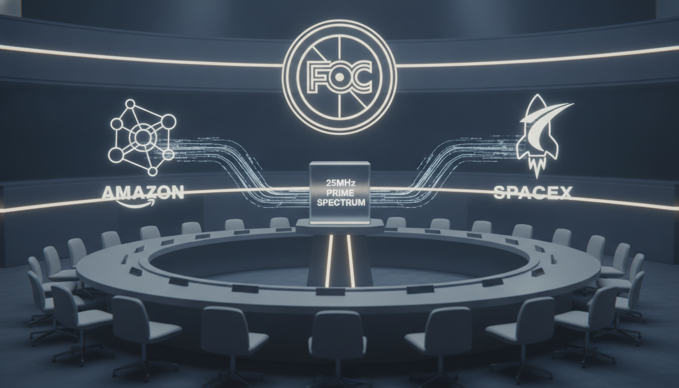 La FCC votará para subastar 25MHz de espectro 'prime', beneficiando a Amazon y SpaceX