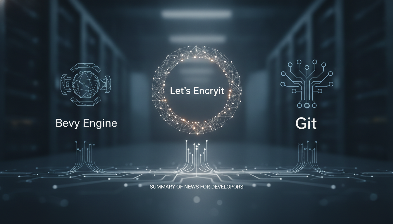 Resumen de Noticias para Desarrolladores: Let's Encrypt, Bevy 0.20, Git 2.56 y más